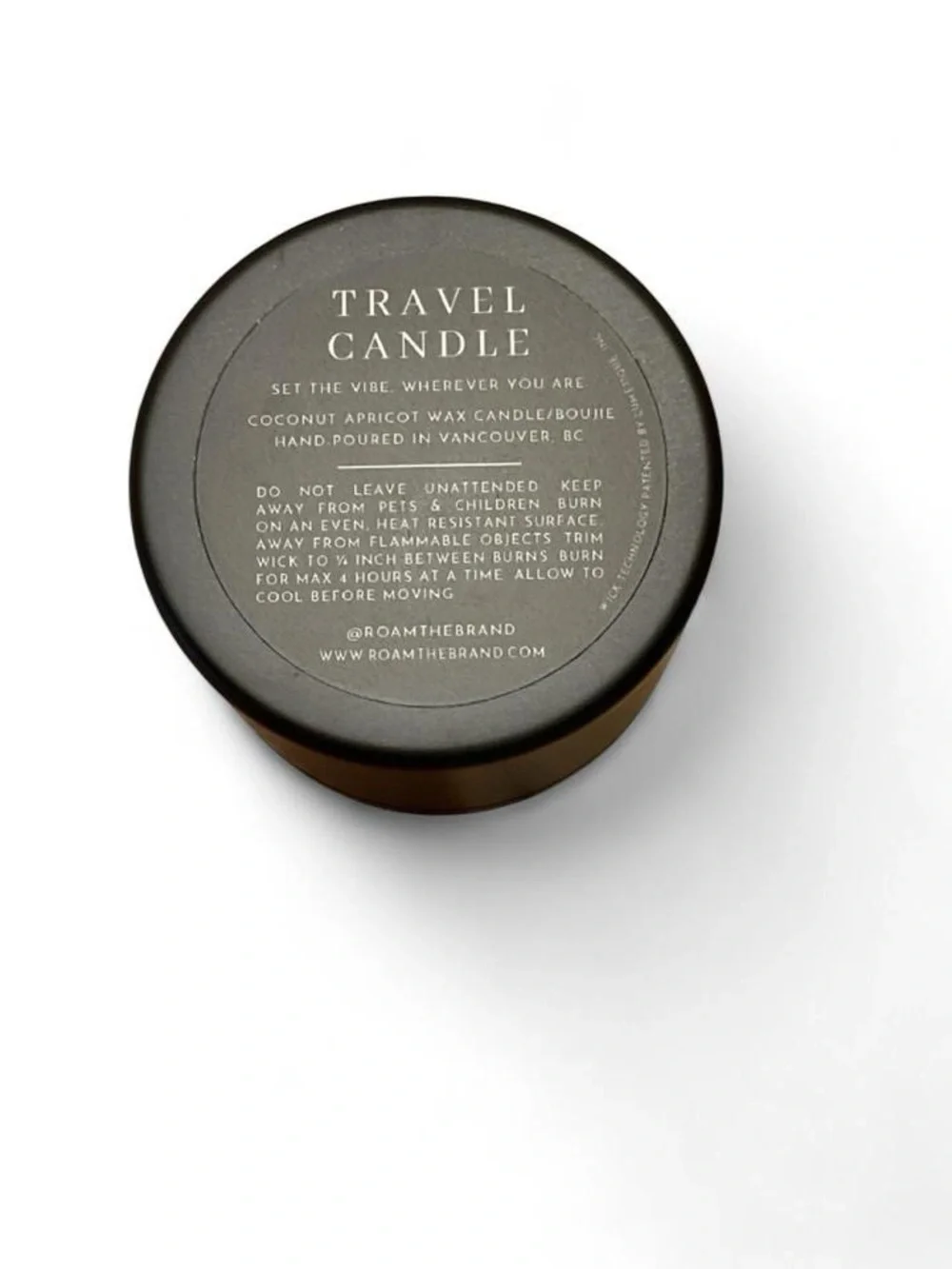 NWOT ROAM Whistler Travel Candle
